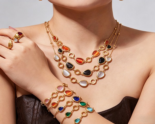 Opal jewelry set