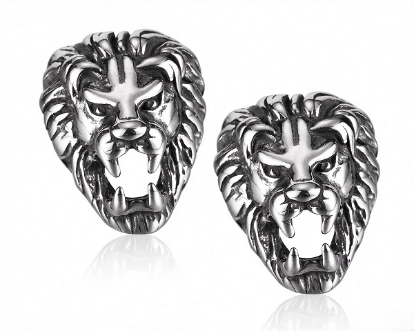 LION STUD EARRINGS