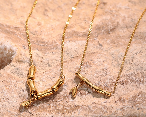 GOLD BAMBOO PENDANTS